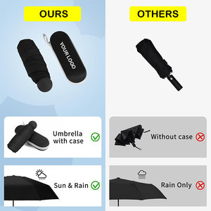 Multi Color Custom Logo 5 Folding <strong>Umbrella</strong> Mini UV <strong>Pocket</strong> Small Sun and Rain <strong>Umbrella</strong> for Outdoor - Product Image 2