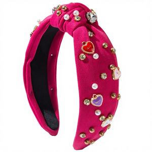 FEDANS Nueva Serie de Frutas, Diadema con Perlas y Diamantes de Imitación, Diseño Creativo con Cereza, Corazón y Fresa, Estilo Moderno y Lindo - Product Image 4