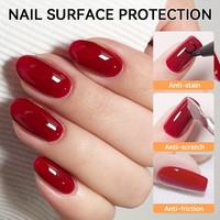 LILY CUTE Nouveau Gel de Base pour Ongles Grande Capacité Sans HEMA Sans TPO, Top Coat Sans Essuyage Sans HEMA Sans TPO
