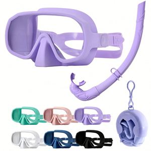Máscara de Buceo sin Marco para Adultos con Lentes de Vidrio Templado de Buena Calidad a Precio de Fábrica para Buceo, Snorkel y Apnea, Marca Mairun de EE. UU. - Product Image 5