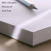 Bloc de papier pour croquis Secolorart, 100 feuilles, 100 g/m², papier sans acide, bloc de dessin et de croquis