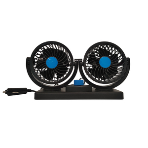 Ventilateur de tableau de bord universel Oumeite 12V DC/24V pour camion, compatible USB/adaptateur, double tête, refroidissement par air, turbo, pour voiture - Product Image 1