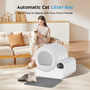 Bac à litière automatique intelligent en plastique de 70 L pour chats de 10 kg, breveté, sans piège, sécurité et contrôle des odeurs - Product Image 2