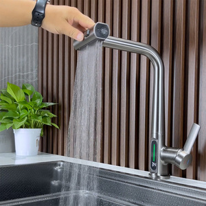 Robinet mitigeur sanitaire de <span class=keywords><strong>cuisine</strong></span> intelligent avec pulvérisateur Robinet de <span class=keywords><strong>cuisine</strong></span> avec cascade Robinet d'évier de <span class=keywords><strong>cuisine</strong></span> - Product Image 1