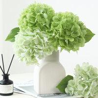 LTY Zijden Kunstmatige Hortensia's Realistische Textuur voor Bruiloft Moederdag Nieuwjaarsdecoraties Milieuvriendelijke Bloemdecoratie