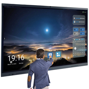 Custom New Products Ideas 2025 4K Android Touch Screen <b>Interactive</b> Whiteboard Smart <b>Board</b> for Teaching Corporate Meeting <b>Boards</b> - Product Image 1