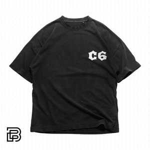 Maglietta grafica Corvette C6 nera oversize streetwear per uomo e donna - Product Image 1