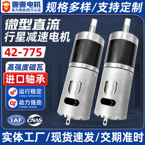 Motorreductor de 42 mm, 3000 rpm, CC con escobillas, imán permanente, montaje con brida, totalmente encapsulado, para herramientas eléctricas y máquinas de limpieza - Product Image 4