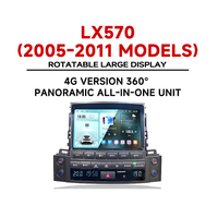 Pantalla Táctil OEM de 12.3 Pulgadas con Carplay, Android Auto, GPS, Reproductor de DVD para Auto, Sistema para Lexus LX570 2005-2011