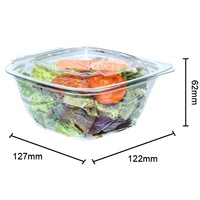 1L micro-ondable personnalisé en plastique alimentaire conteneur boîte jetable PP matériel carré conception écologique pliant