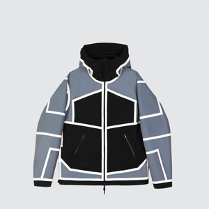 Custom Hardshell <b>Cycling</b> Waterproof Anorak Windbreaker Reversible Reflective Jacket UK for Outdoor Activities Hiking Coats - Product Image 3