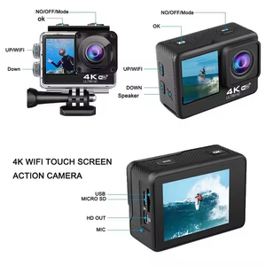 24MP 4K Hành Động Máy Ảnh 30M Không Thấm Nước Dưới Nước Cho Lặn Với Ống Thở Wifi Có Thể Điều Chỉnh Góc Rộng Màn Hình Kép Máy Ảnh Cho Vlog Webcam - Product Image 6