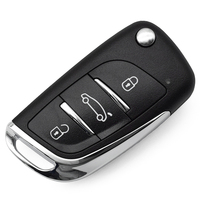 Llave Universal para Vehículo XEDS01EN de 3 Botones, Negra, Xhorse VVDI, Llave Inteligente para Auto con Control Remoto de 433mhz 315mhz