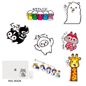 36Pcs simpatico cartone animato in stile giapponese animali adesivo per bambini Notebook decorazione della tavola adesivi Kawaii impermeabili - Product Image 4