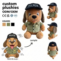 Fabricant de jouets en peluche personnalisés, personnage de chien policier miniature, cadeaux promotionnels personnalisés pour le service de police, vêtements de poupée personnalisés