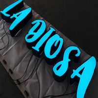 Letrero Publicitario LED de Acrílico Personalizable, Letras LED 3D de Gelatina, Letras Decorativas con Luz 3D