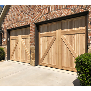 Panneaux de <span class=keywords><strong>porte</strong></span> de <span class=keywords><strong>garage</strong></span> en bois massif automatiques de style ferme vintage <span class=keywords><strong>Ouverture</strong></span> entendue <span class=keywords><strong>Porte</strong></span> de <span class=keywords><strong>garage</strong></span> <span class=keywords><strong>sectionnelle</strong></span> - Product Image 2
