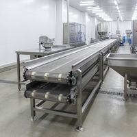 Chaîne de convoyeur en maille métallique en acier inoxydable sur mesure, entraînée par chaîne, à maillons spirales métalliques, pour la fabrication industrielle et la transformation alimentaire