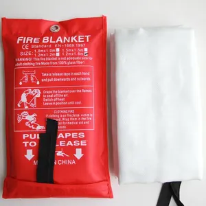 Customized Fireproof 100 fiberglass fire blanket for Kitchen, Car, Camp