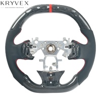 Volante Deportivo Kryvex Infiniti de Fibra de Carbono y Cuero Personalizado 2017-2023 Q50 Q60 QX50 QX60