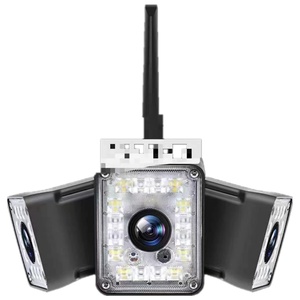Caméra extérieure WiFi 15MP à trois objectifs 250 °   Caméras de surveillance vidéo Yoosee à détection de mouvement, protection panoramique grand angle - Product Image 1