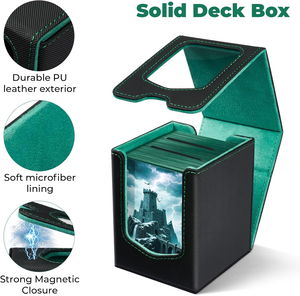 Scatola Portacarte MIO 100+ in Pelle Ecologica con Angoli Quadrati per Carte Pokémon, Yugioh, Magic e Giochi di Carte Collezionabili - Product Image 4