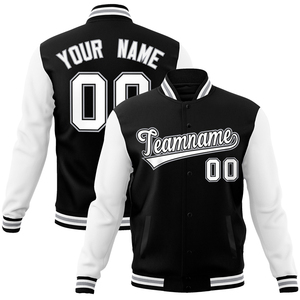 OEM Tùy Chỉnh Người Đàn Ông Của Dài Tay Áo Vải Đầy Đủ Snap Varsity Áo Khoác Cao Đường Phố Đứng Thời Trang Đường Phố Vá Thêu Có Sẵn Đầy Màu Sắc - Product Image 2