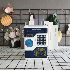 Nhận Dạng Vân Tay Máy ATM Di Động Con Heo Đất Ngân Hàng Mật Khẩu Cuộn Tiền Âm Nhạc An Toàn Mèo Con Động Vật Con Heo Đất Ngân Hàng Đồ Chơi - Product Image 4