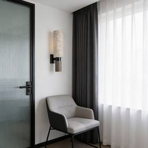 Lámpara de Pared de Alabastro y Cobre de Lujo Personalizada para Dormitorio, Hotel, Mesita de Noche, Iluminación Decorativa Interior, Alabastro Natural, Fuente LED COB - Product Image 2