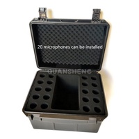Étui de transport pour microphone dynamique filaire portable, coque en ABS légère et durable avec insert en mousse pour un transport facile