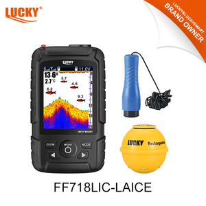 Détecteur de poissons pour la pêche sur glace Lucky Ice Fishing, sonde double filaire et sans fil, écran couleur, sonar, profondeur 0,6m-73m, rechargeable - Product Image 3