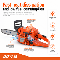 Tronçonneuse à essence puissante Husqvarna 365, 2 temps, industrielle, 3400W, 65,1cc, pour la foresterie, le jardinage, la ferme, la coupe du bois dans les vergers