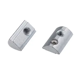 Nut 2A17.AA.01 High Quality Steel M8 Half Round T Nut With Ball T-slot Nut