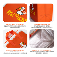 Sacs non tissés laminés personnalisés, imprimés, isothermes pour la livraison de nourriture, avec couche intérieure en aluminium pour restaurant