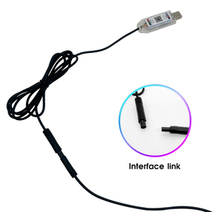 Lumière d'ambiance dynamique LED RGB multicolore intelligente universelle pour <span class=keywords><strong>voiture</strong></span> 150CM 12V avec poignées en acrylique Symphony - Product Image 3