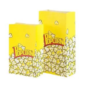 Recyclable Popcorn Packaging Oil Proof Film Self-Sealing Can Be Customizable Food Grade Paper Bag