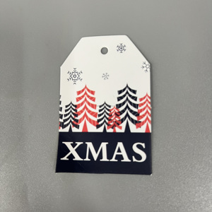 Christmas Personalised Eco-Friendly Recycled Art Paper Note Tags with Letterpress Printing for Gift Cards