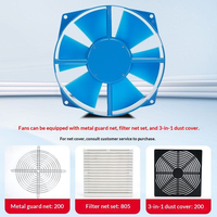 Accessoires d'incubateur, ventilateur axial bleu, roulement à billes, bobine en cuivre pur, 200FZY2-D, 220V, 65W, 0,3A, ventilateur de refroidissement avec fil de cuivre