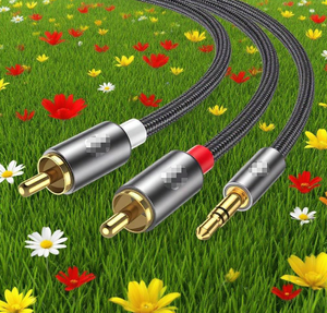 Cable adaptador de audio para ordenador, teléfono móvil, DVD, Material ABS, chapado en oro, portátil - Product Image 2