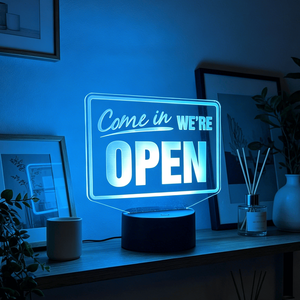 Custom Wholesale Business Welcomes Sign Office Front Desk Decorative Lights LED Night Light Bedroom Decor - Product Image 1