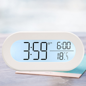 Reloj de mesa y escritorio con pantalla <span class=keywords><strong>LCD</strong></span>, despertador Digital con termómetro, tiempo limitado - Product Image 1