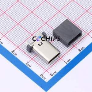 TYPE-C 16P LCH13.7-A 143 USB Connector Through hole Component (THT) Connector Type-C Female Through Hole 16P - Product Image 1