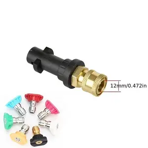 1/4'' Quick Connect Fitting Spray Nozzle Tips Sets Multiple Degrees Brass Female Pressure Washer Accessories