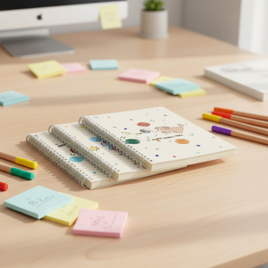 Quaderno a Spirale con Copertina in Similpelle a Cartoni Animati, Rilegatura a Punto Metallico, 60 Fogli A5, Regalo per Studenti delle Scuole <span class=keywords><strong>Medie</strong></span>/Secondarie, Spesso - Product Image 2