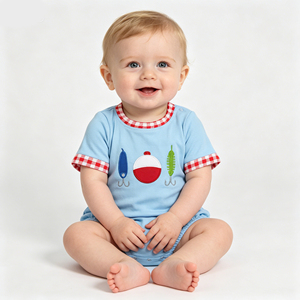 Combinaison pour bébé garçon motif canard colvert, barboteuse sans manches à carreaux marron pour nourrisson, tenue d'été pour nouveau-né style chasse - Product Image 4