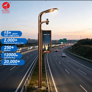 Factory Wholesale Smart System Controller LED <strong>Light</strong> <strong>Pole</strong> With Camera CCTV Smart Street <strong>Light</strong> <strong>Pole</strong> - Product Image 6