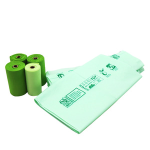 Biodegradable <span class=keywords><strong>bio</strong></span> degradable OK compost compostable almidón de maíz ecológico Plástico Residuos basura bolsa de basura en rollos - Product Image 6