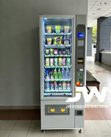 Distributeur automatique réfrigéré 24h/24 en libre-service pour snacks, boissons, mouchoirs et outils – Équipement de distribution intelligent à refroidissement intégré