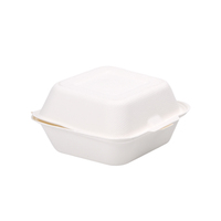 Contenedores de comida de pulpa de bagazo biodegradable, fiambrera desechable, caja de comida, embalaje para llevar, contenedores de comida, caja de hamburguesas