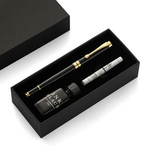 قلم حبر معدني عالي الجودة، أغراض ترويجية، أطقم أقلام معدنية، قلم أعمال مطلي بالذهب مع شعار - Product Image 2